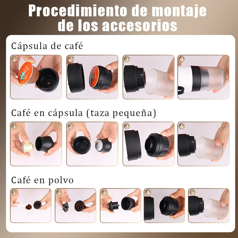 Cafetera Portátil 3 en 1